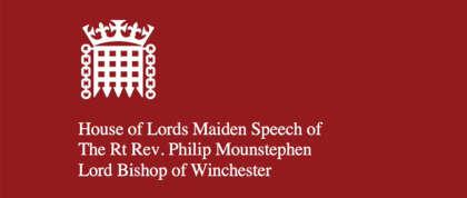 Bishop Philip’s Maiden Speech to the House of Lords