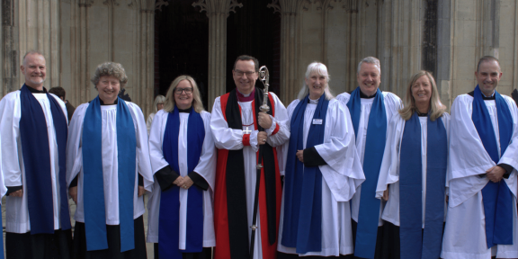 Our newly licensed lay ministers with Bishop Philip