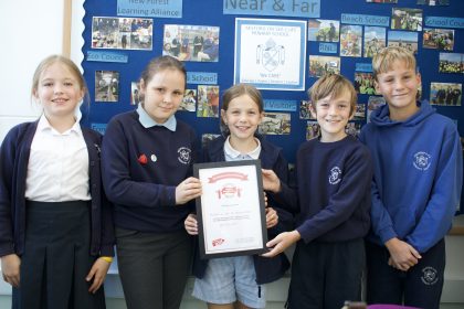 Milford on Sea School Achieves a Double Gold