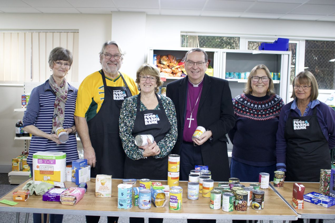 Bishop Philip Champions Winchester Food and Basics Bank in its Mission to Help People in Need